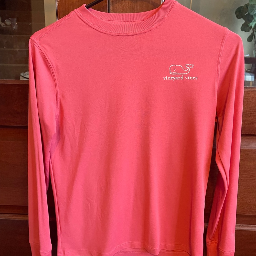 Vineyard Vines Pink/salmon Long Sleeve Shirt kids